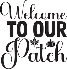 Basic RGB Welcome to Our Patch svg