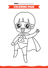 Coloring Page With Cartoon Snail