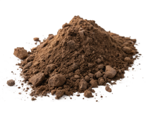  set-pile-of-soil-isolated on white background png, ai generated
