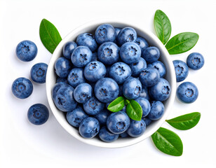 Natural blueberry in a bowl