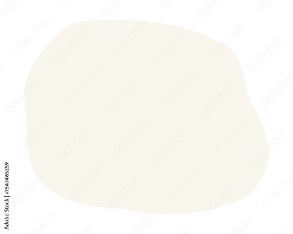 Poster cream blob shape isolated