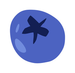 Blueberry Fruit Illustration, Doodle art