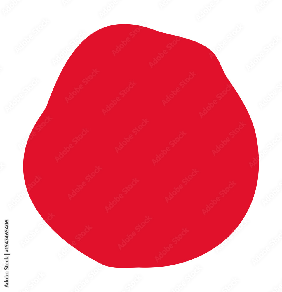 Poster maroon blob circle shape element
