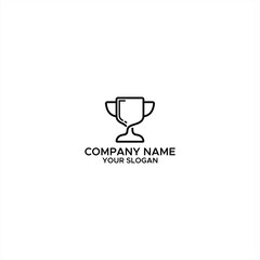 simple line art of trophy