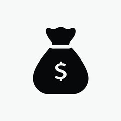 money bag icon fully editable vector template