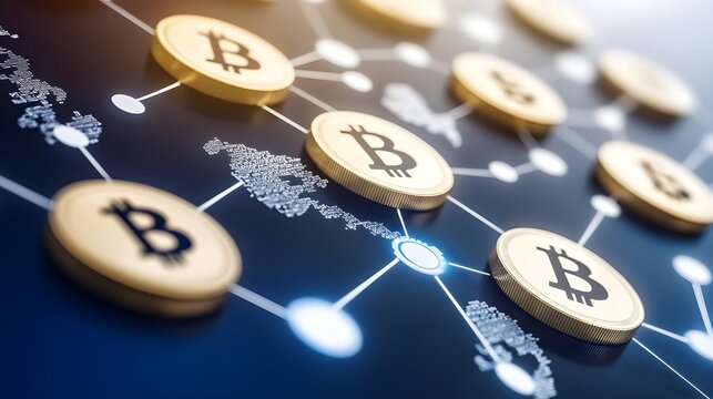 Bitcoin Cryptocurrency Network, blockchain, digital currency, finance, technology, money
