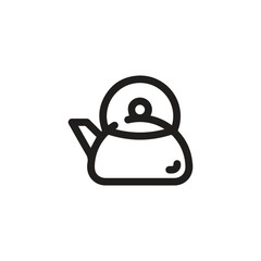 Kettle icon vector. Linear style sign for mobile concept and web design. Kettle symbol illustration. Pixel vector graphics - Vector.	