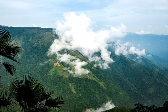 Mountain View from Arwah-Lumshynna Cave Viewpoint &ndash; Cherrapunjee, Meghalaya, India