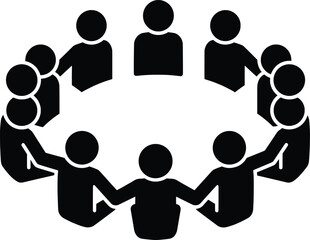 Illicit Trafficking Awareness, Vector Illustration, Social Environment, Group Viewpoint