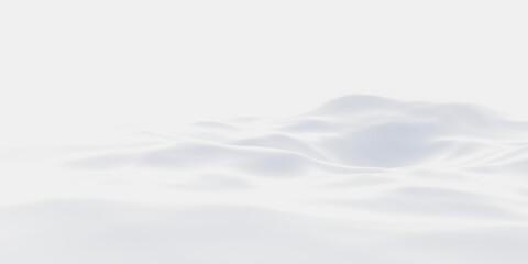White snowdrift. Snowy mountain. Cold environment
