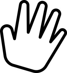 High Five Icon illustration