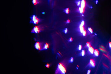 Soft rainbow light flares background or overlay