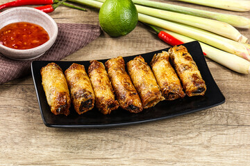 Vietnamese fried stuffed spring roll