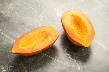 Ripe sweet tropical exotic papaya
