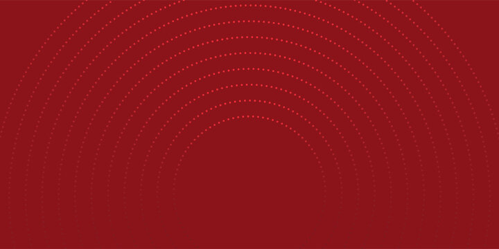 Collection of red concentric circles. Collection of radial sound wave or sonar rings. Pack of radar icon symbols, targets, dashed lines, halftones.vector illustration.modern.