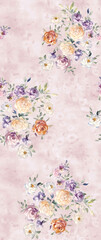 Soft Watercolor Floral Pattern Collection
