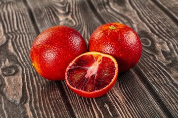 Red sweet juicy orange fruit