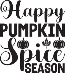 Basic RGB Happy Pumpkin Spice Season svg