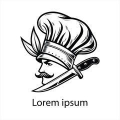 Detailed chef logo template