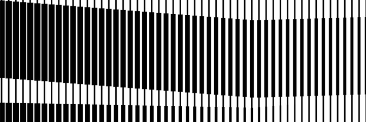 Fototapeta premium Line Halftone Gradient Effect Pattern. Vertical Straight Lines Background. Black and White Abstract Texture with Parallel Stripes Thick to Thin.