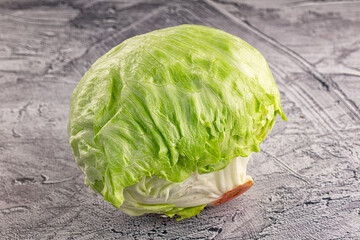 Raw iceberg salat over background