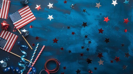 Fototapeta premium 4th of July USA Independence Day Celebration Background