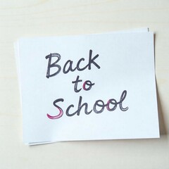 Minimal back to school design with clean and clear layout.