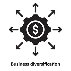 Business diversification Vector Icon which can easily modify or edit