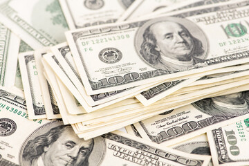 Background of 100 dollar bills