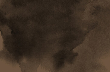 Brown watercolor background, texture paper