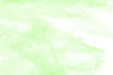 Abstract green background in watercolor style