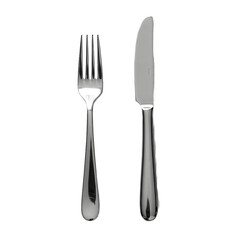 Elegant Stainless Steel Cutlery: Knife and Fork