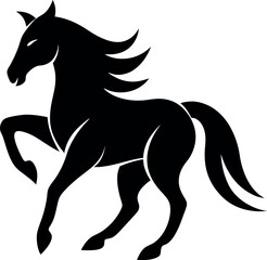 horse silhouette vector