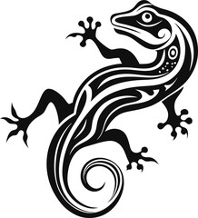 vector image of a lizard