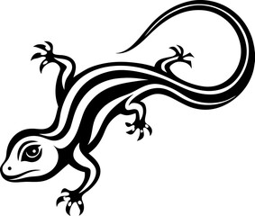 silhouette of a lizard