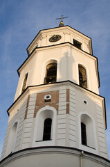 Fototapeta premium Baroque Bell Tower Rising into Summer Sky