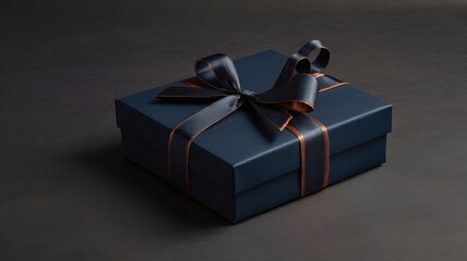 Surprise gold gift boxes with red ribbon bows on a black background, perfect for Christmas, Valentine's, or birthday celebrations