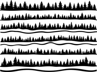 Mountain Forest Tree Vector bundle