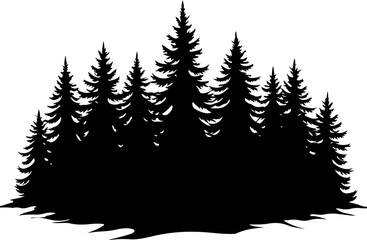 Obraz premium Mountain Forest Tree Vector bundle