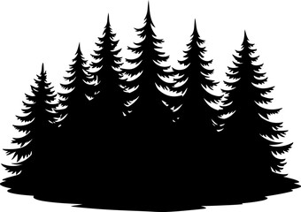 Obraz premium Mountain Forest Tree Vector bundle