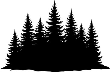 Obraz premium Mountain Forest Tree Vector bundle