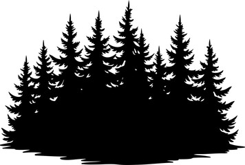 Obraz premium Mountain Forest Tree Vector bundle