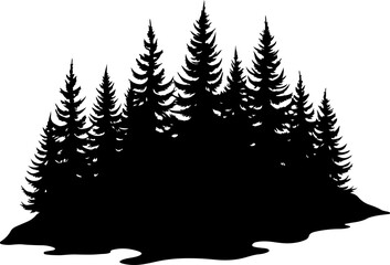 Fototapeta premium Mountain Forest Tree Vector bundle