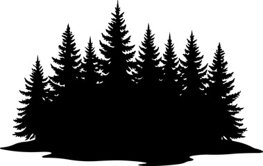 Obraz premium Mountain Forest Tree Vector bundle