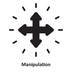 Obraz premium Manipulation Vector Icon which can easily modify or edit