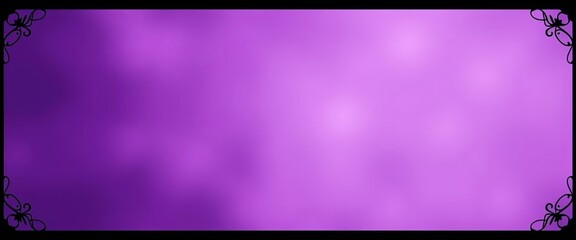 Elegant purple background, black border, soft blurred center, luxurious texture, purple,  dark