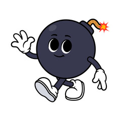 Vector Bomb Character Waving