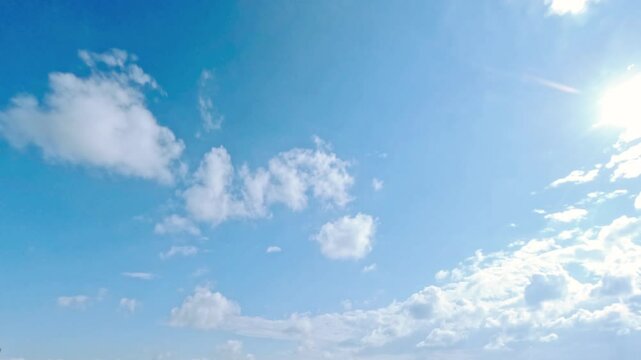 cute timelapse of light clouds - natural backdrop