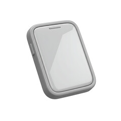 White Smartphone Embedded in Soft Light Grey Surface Product Image
