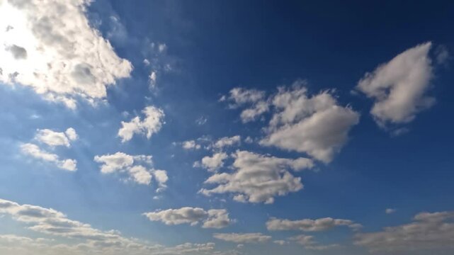 cute timelapse of light clouds - natural bg